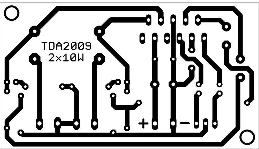 zesilovač tda2009 dps