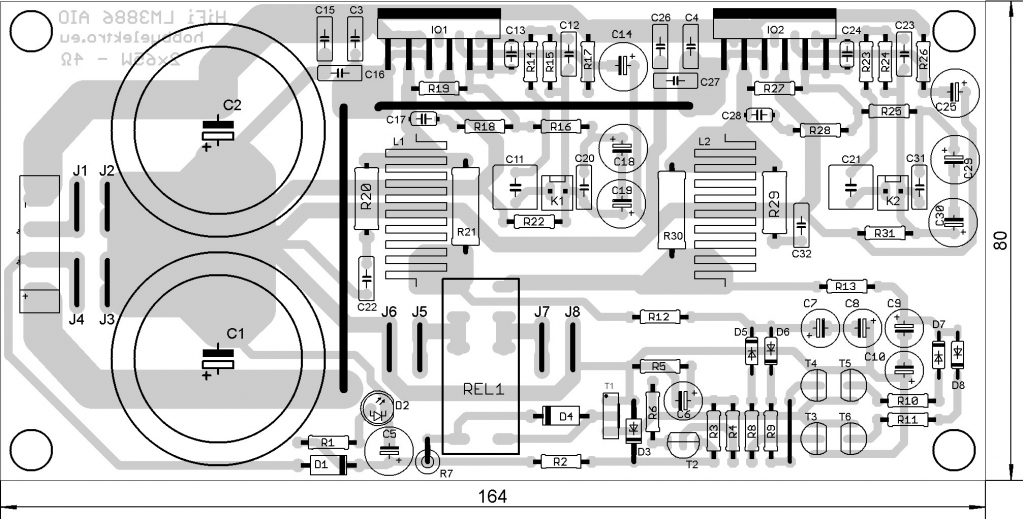 zesilovač lm3886 dps