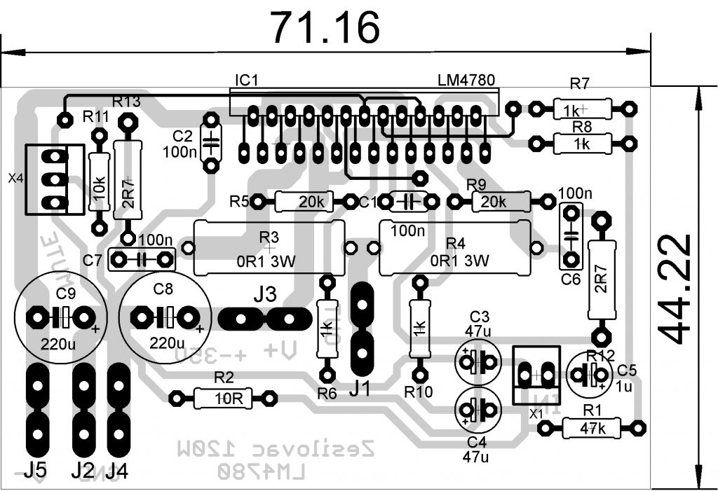 zesilovač lm4780