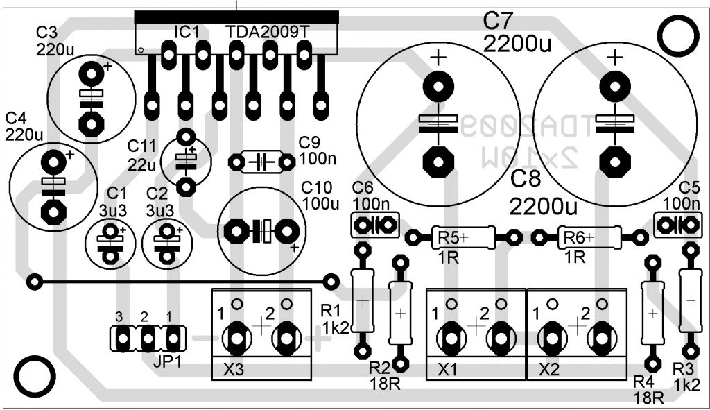 zesilovač TDA2009