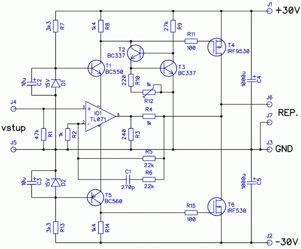 zesilovač 70W