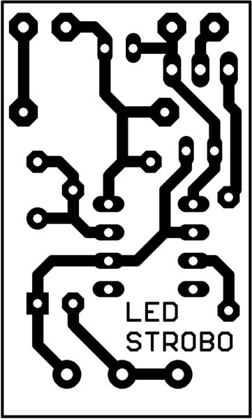 stroboskop plošný spoj
